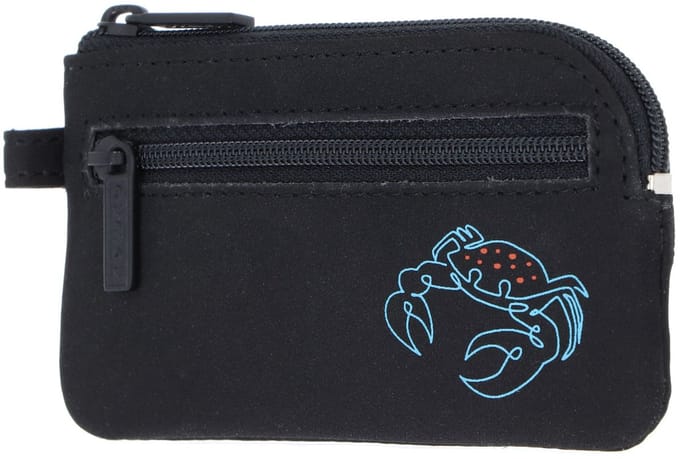 oxmox sleutelgeval New Cryptan Keyholder Crab Print Cyan Black zwart