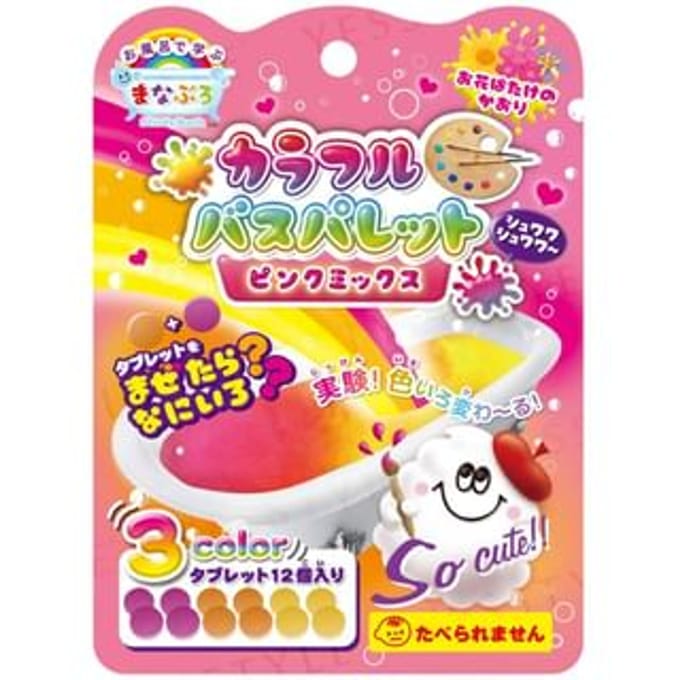 MANABURO - Colorful Bath Palette Pink Mix 12 pcs