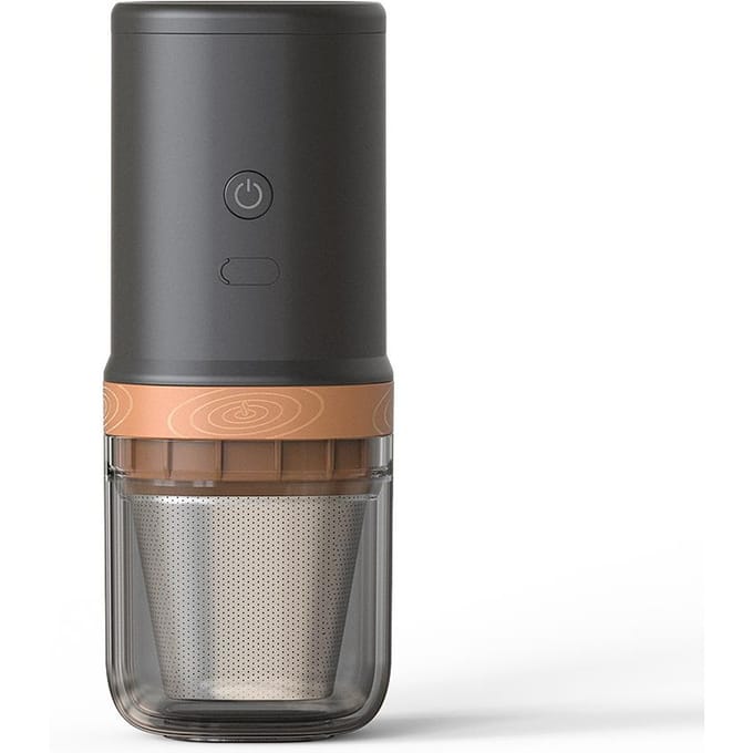 Elektrische koffiemolen, 25 versnellingen, verstelbaar, 24 W, draagbare USB oplaadbare koffiemolen zwart