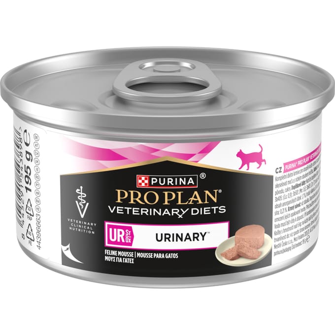 PURINA PRO PLAN Veterinary Diets Feline  UR ST/OX - Urinary Mousse - Dubbelpak: 48 x 195 g