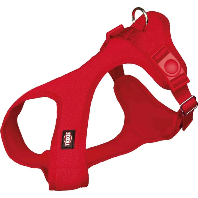 Trixie Comfort Soft touring harness S: 33-50 cm/20 mm Rood