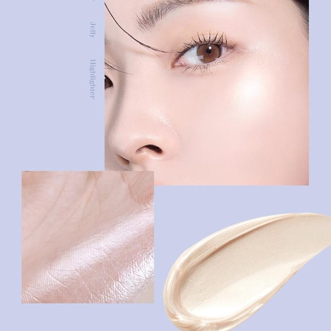 [Apieu] Surligneur en gelée brillante Juicy Pang (2 couleurs) 3.8g Pink Shell white