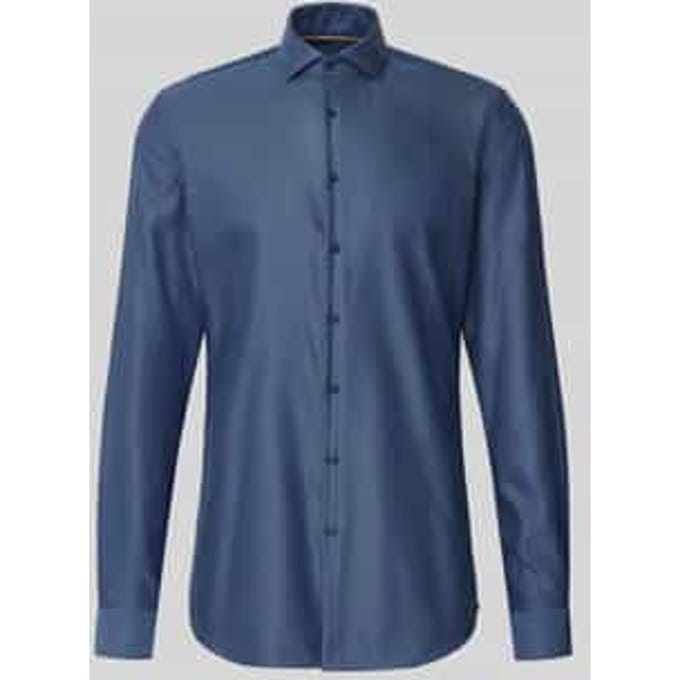 Slim fit zakelijk overhemd van premium kwaliteit met extra lange mouwen
