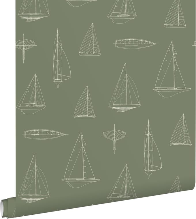ESTAhome behang boten groen - 50 x 900 cm - 132087