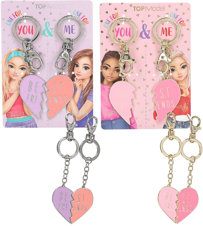 Depesche - TOPModel sleutelhangers hart BFF - 1 set
