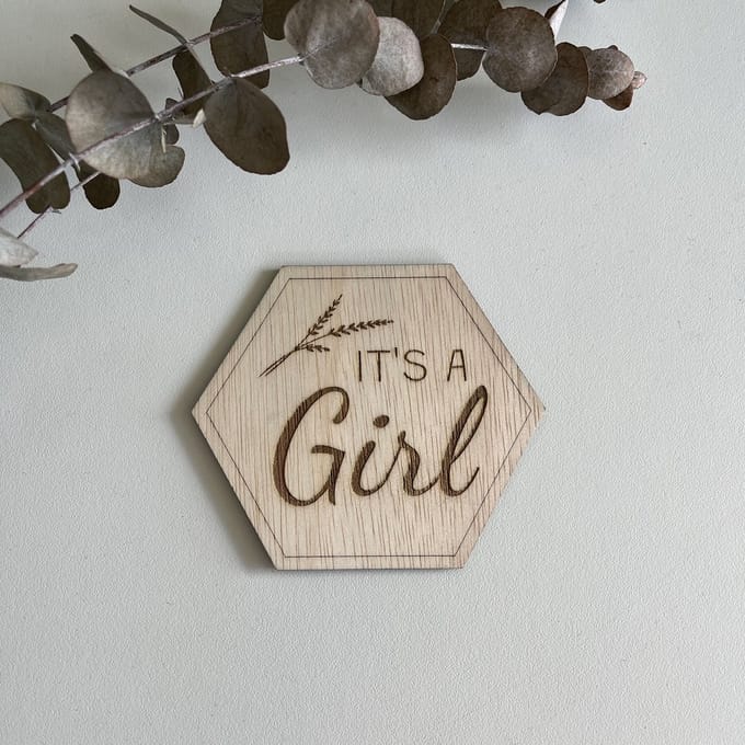 Zwangerschapsaankondiging - It's a girl