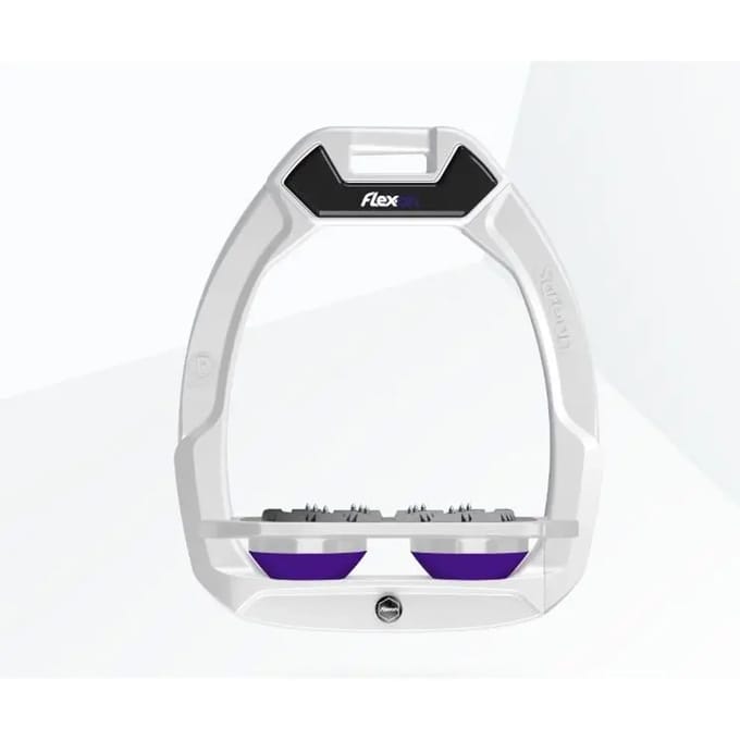 Platte Ultra Grip Veiligheidsstijgbeugels Wit/Grijs/Paarse Flex-On Safe-On