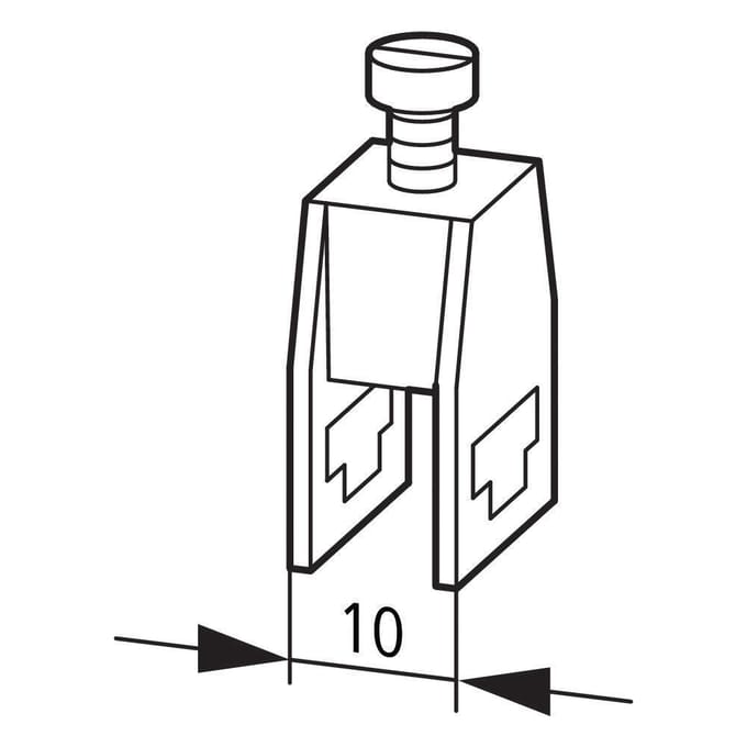 Eaton AK16 Hoofdstroomklem Max 16mm Vierkant CU 10X3mm - 079336 [50 stuks]
