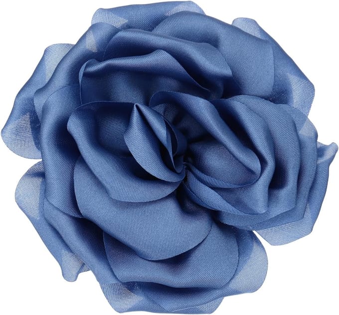 Zijde Satijn Bloem Broche Pin, Grote Pioen Bloemen Revers Pin