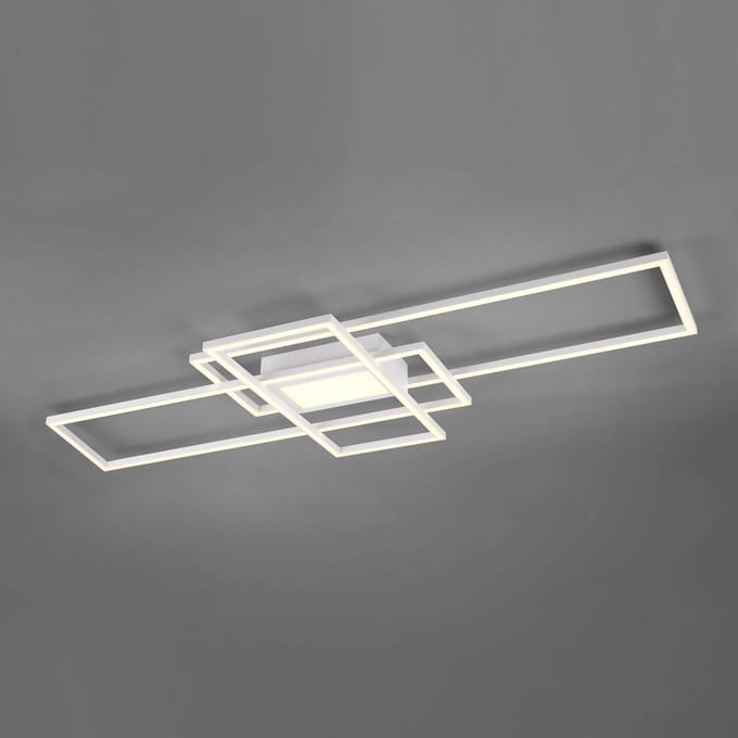 Trio Lighting LED plafondlamp Irvine 3.000-6.500 K, mat wit