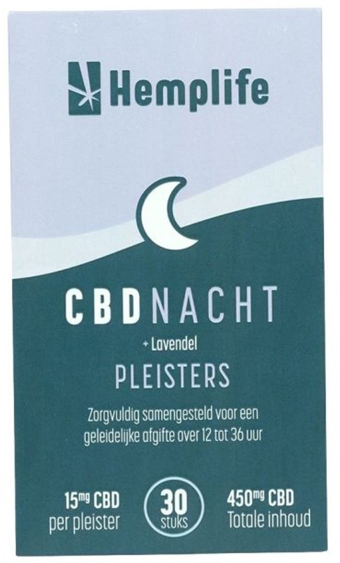 Hemplife - CBD Nacht Pleisters - 15 mg CBD per pleister - 30 stuks