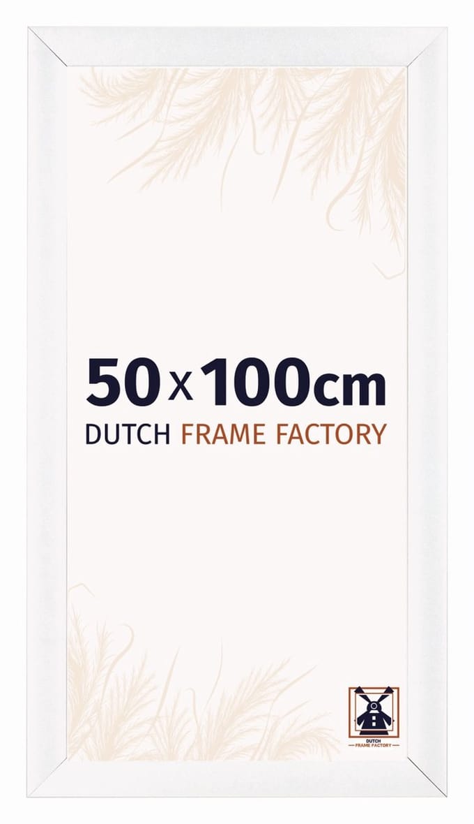 Fotolijst 50x100 cm - MDF - Wit Mat - Praag