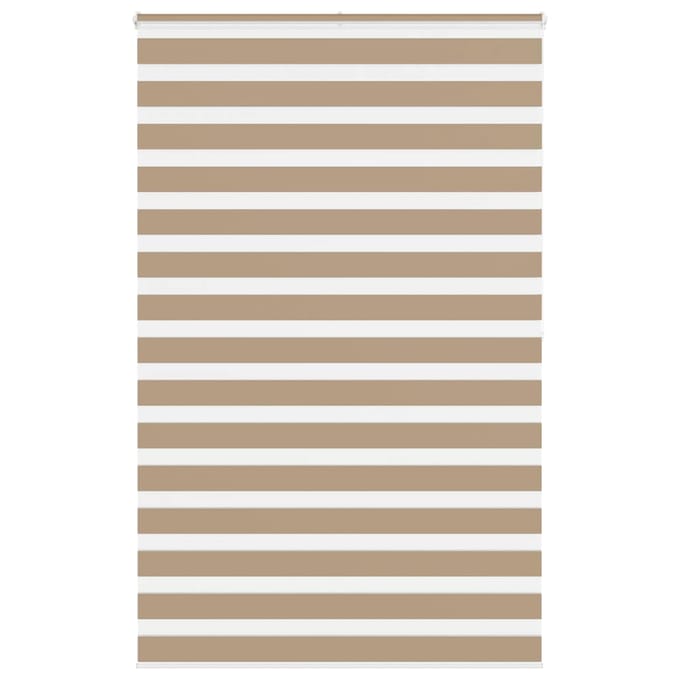 vidaXL - Zebra - Blind - 145x200 - cm - stofbreedte - 140,9 - cm - polyester - zandbruin