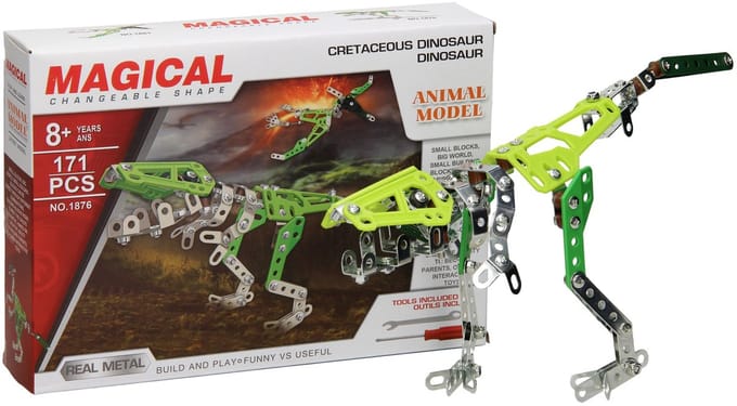 Constructieset Metaal Dino, 171dlg.