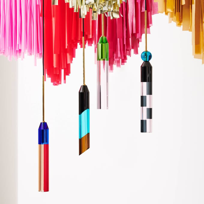 DESIGN BY US Carnaval 1 hanglamp, kristalglas