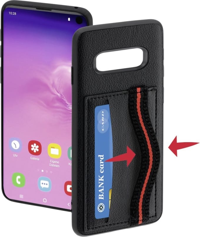 Hama Cover "Red Sensation No. 4" voor Samsung Galaxy S10, zwart/rood