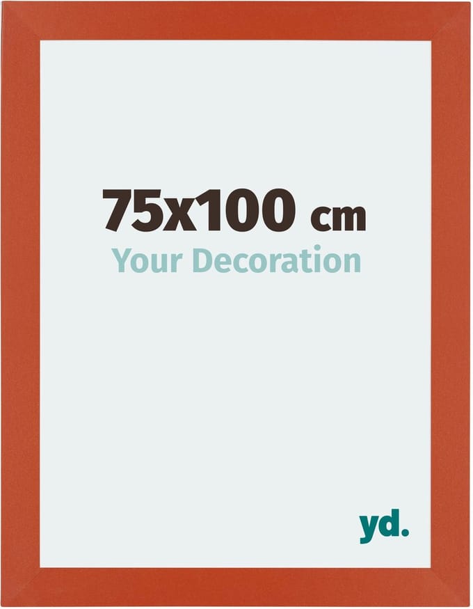 Your Decoration - Fotolijst 75x100 cm - MDF - Oranje - Mura