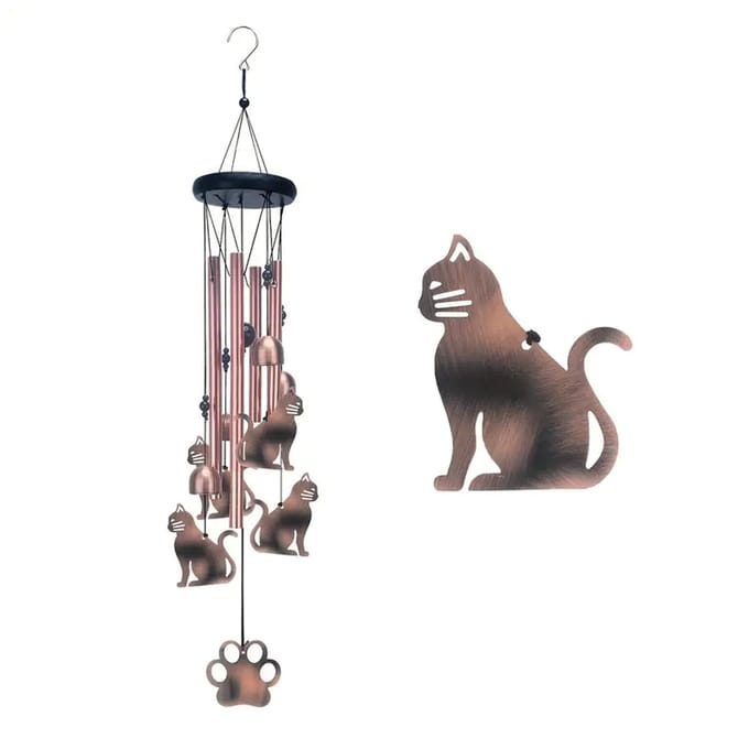 Windgong kat Vintage Rustieke Metaal