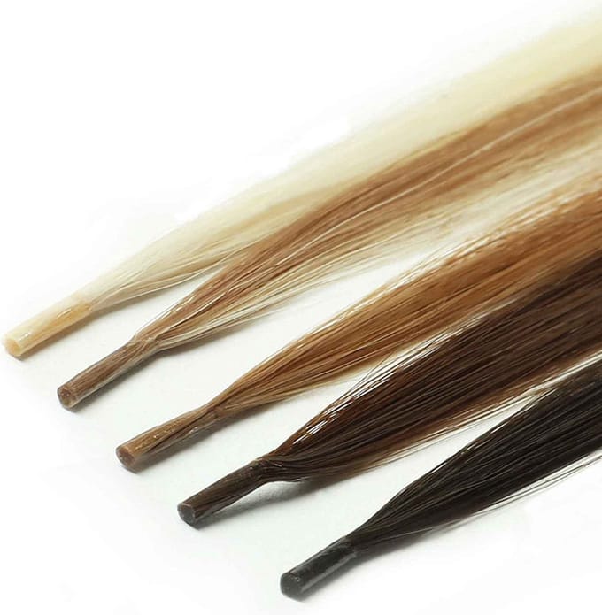 Microring Haar Extensions #1 | 40 cm - 25 gram - 25 stuks | I-tip | Human Hair | Remy Sorted & Double Drawn | Haarstuk | Echt Haar | Micro Ring Hairextensions Bundels | Haarverlenging