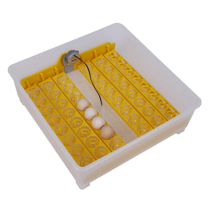 Volautomatische 48 Digitale Eieren Broedmachines Kip Gans Eend Pluimvee Broedmachine met Eierlade beige