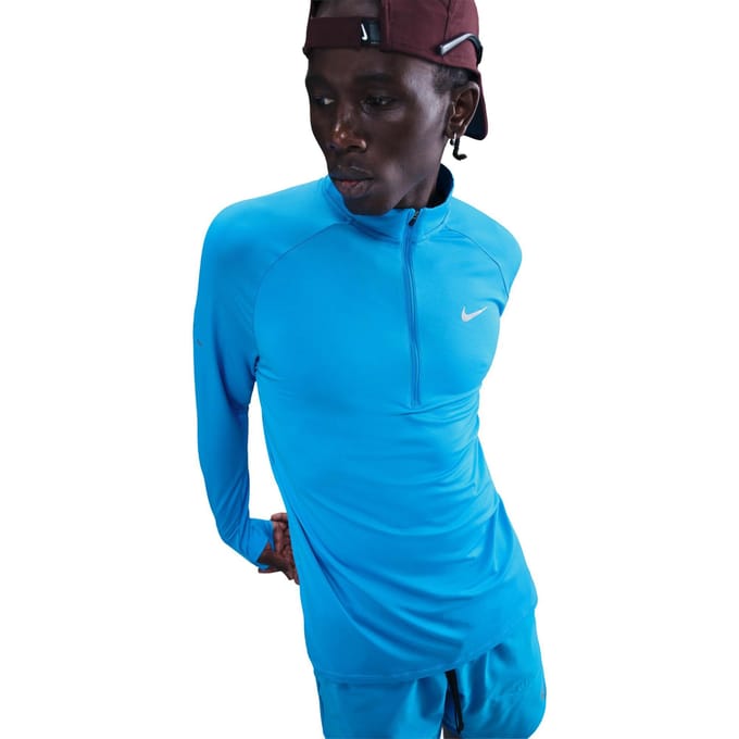 Langarmshirt met halve rits Nike Stride