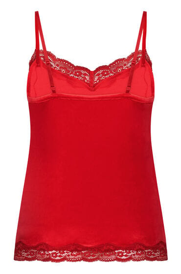 Hunkemöller Cami top Velours Lace Rood