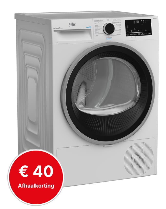Beko B5T68219 | Warmtepompdroger | 8 kg | B label | Taaldisplay Duits