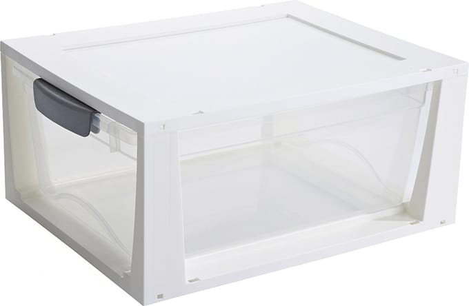 Sunware - Omega ladekastje 11L transparant wit - 37,5 x 29,5 x 17,5 cm