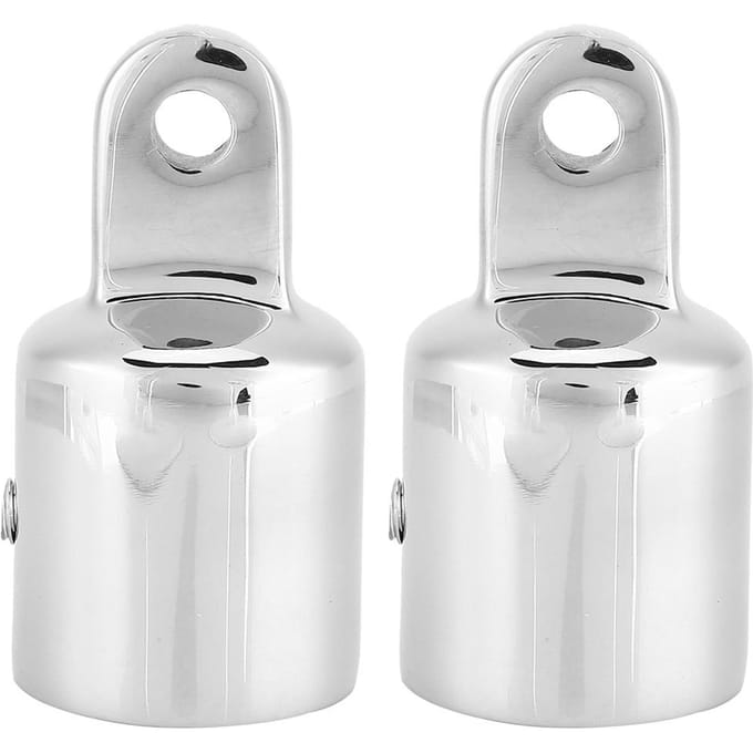 2 stuks Roestvrij Staal Ooguiteinde voor Boot Biminitop Verbindingskap Schroef Montage Hardware 1 gray