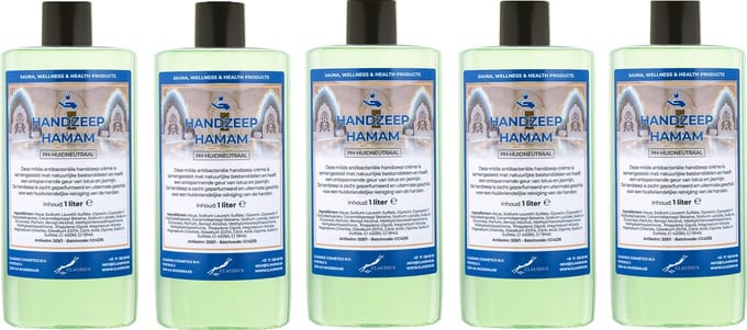 Handzeep Hamam 500 ml - set van 5 stuks