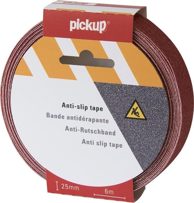 Pickup antislip tape rood - 6 m x 2,5 cm