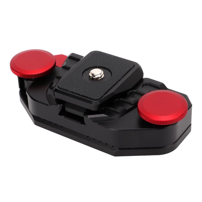 Camera Taille Gesp V Mount Ontwerp Snelontgrendeling Aluminiumlegering Camera Riemclip voor Buiten black