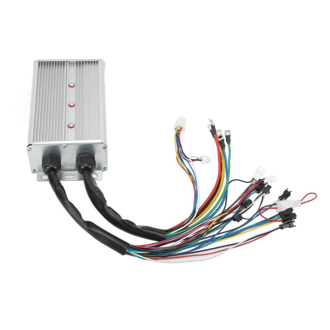 36V 48V 1500W Motor Borstelloze Controller LCD Display Meter Gashendel met Vergrendeling voor Elektrische black
