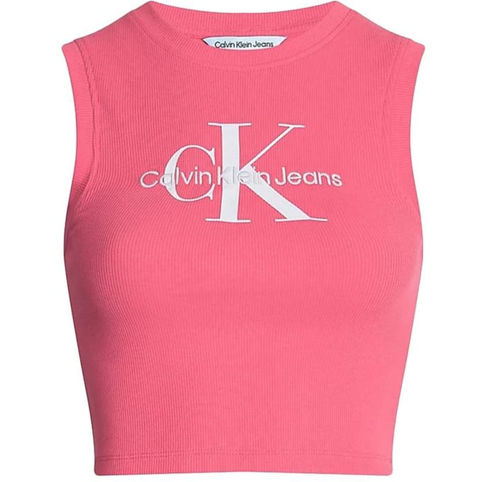 Calvin Klein tanktop met klassiek logo op de voorkant voor dames