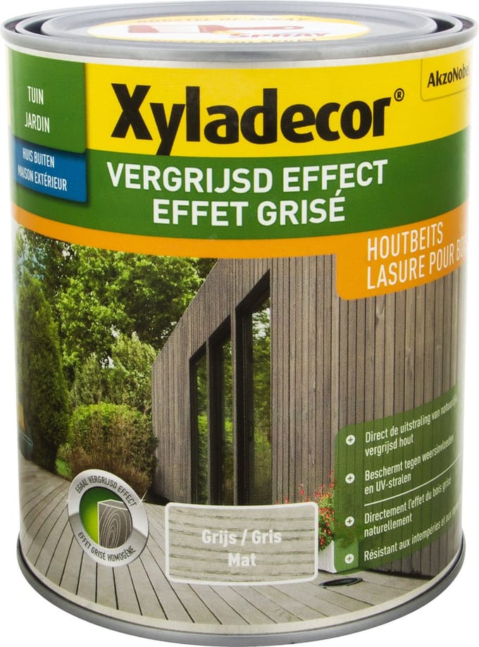 Xyladecor Vergrijsd Effect Grijs 1 L
