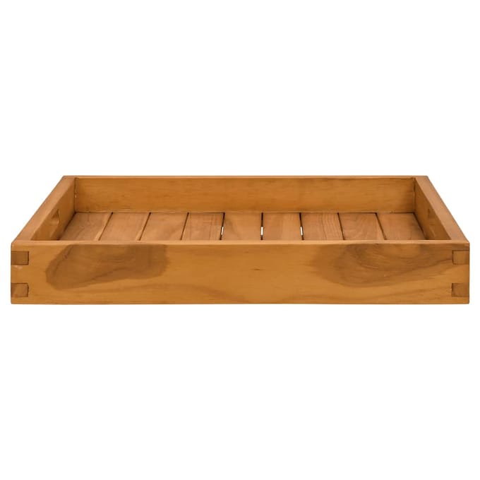 vidaXL - Dienblad - 50x50 - cm - massief - teakhout