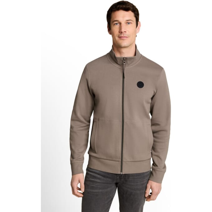 Tom Tailor - Sweatvest - Heren - M - Taupe - Katoen - 1051561