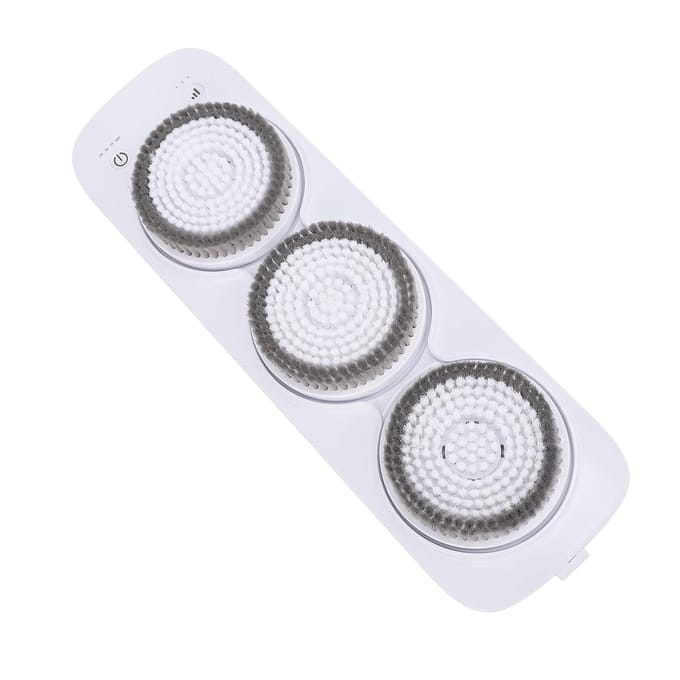 Aan de muur gemonteerde rugscrubber IPX7 waterbestendig elektrische doucheborstel badmachine voor badkamer US Plug white