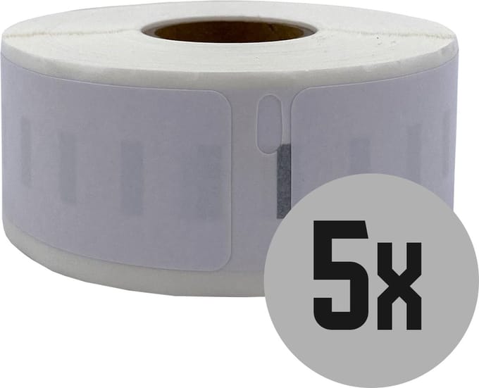 DULA Dymo Compatible labels - Verwijderbaar - Wit - 11352- S0722520 - Etiketten voor retouradres - 5