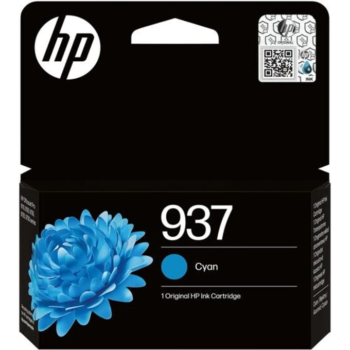 Original HP Tintenpatrone 937 (4S6W2NE), bis zu 800 Seiten, Einzelpack, cyan