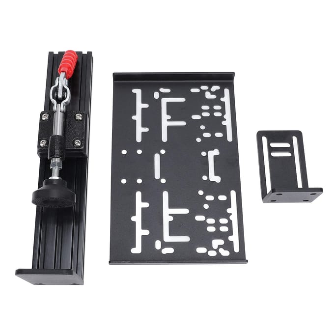 PC USB Simulator Schakelpook Handrem met Quick Release Bureaubevestiging L-vormige Klemhendel Kit voor G black