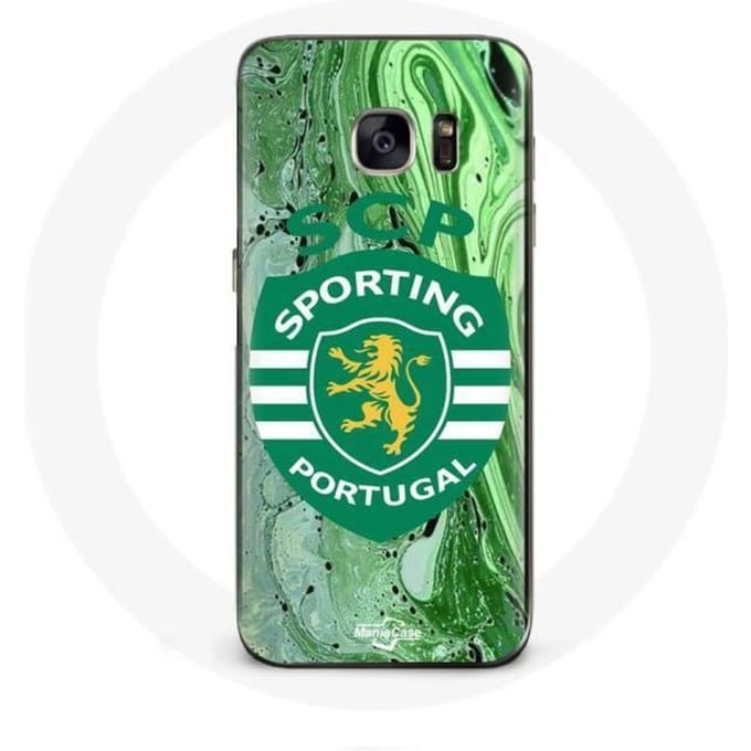 Coque Maniacase pour Samsung Galaxy S7 scp sporting portugal fond vert