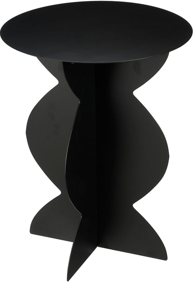 Mica Decorations Rafi Bijzettafel - H50 x Ø40 cm - IJzer - Zwart