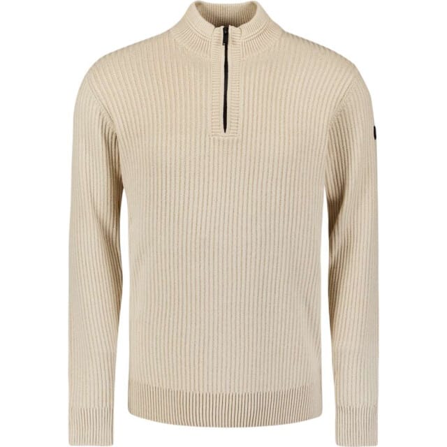 No Excess Pullover Half Zip Rib Variation Kit Size: XXL | Sweaters Outlet | Heren | Beige