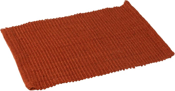 J-Line placemat Rechthoek - jute - terracotta