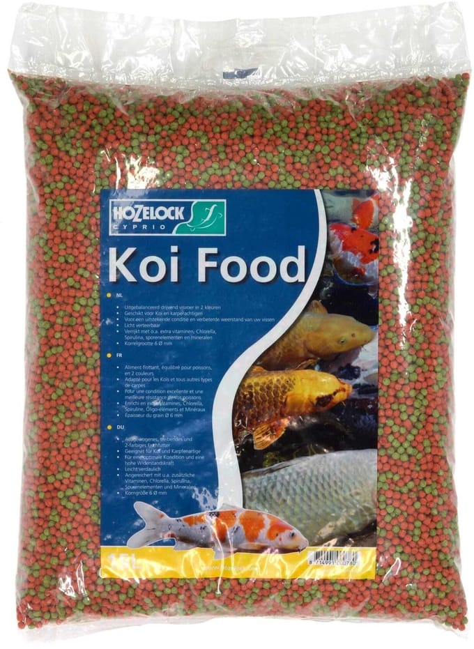 Hozelock Koi voer mix 15 liter