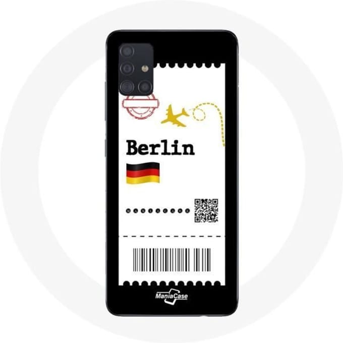 Coque Samsung Galaxy A51 Billet d'avion berlin