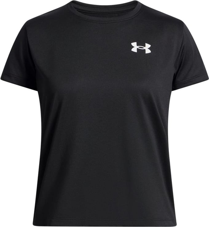 Under Armour UA Tech SSC-BLK Meisjes Sportshirt - Zwart - Wit