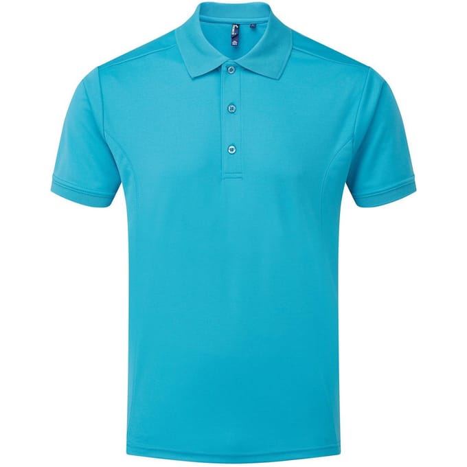 Premier Heren Coolchecker Poloshirt (Turquoise)