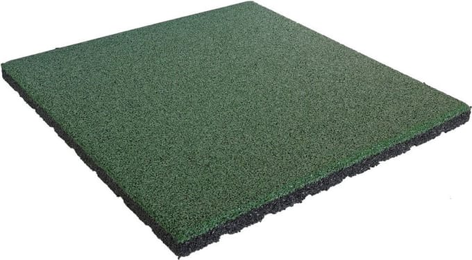 IVOL Rubber tegels 30 mm - 0.5 m² (2 tegels van 50 x 50 cm) - Groen